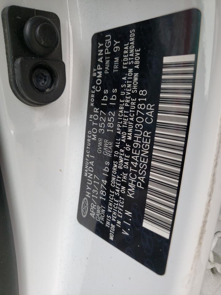 Photo 10 from auction – 2017 HYUNDAI ACCENT SE with VIN KMHCT4AE9HU307818