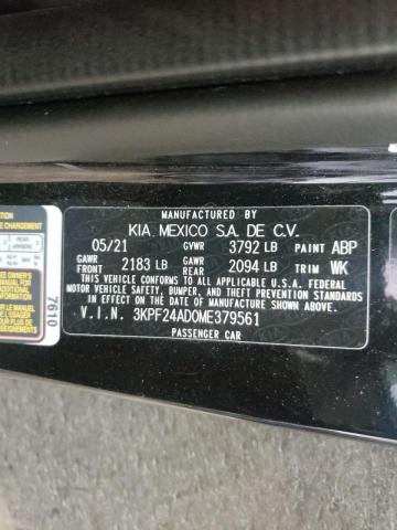 Photo 10 from auction – 2021 KIA FORTE FE with VIN 3KPF24AD0ME379561