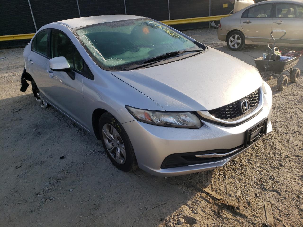 HONDA CIVIC LX 2013 with VIN 2HGFB2F51DH566948 - Photo from auction