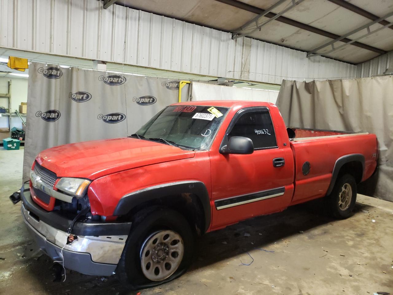Photo 9 from auction – 2003 CHEVROLET SILVERADO with VIN 1GCEK14V43Z264169