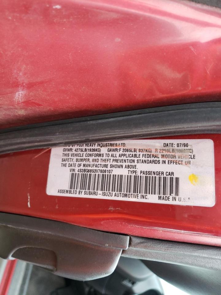 Photo 10 from auction – 1997 SUBARU LEGACY OUT with VIN 4S3BG6853V7606107