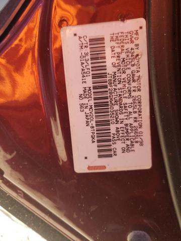 Photo 10 from auction – 1998 LEXUS ES 300 with VIN JT8BF28GXW5035210