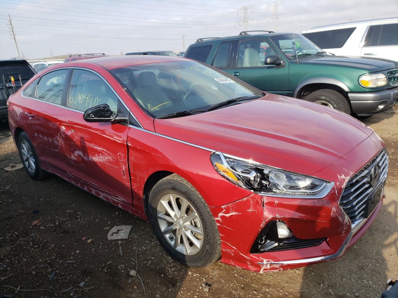 HYUNDAI SONATA SE 2019 with VIN 5NPE24AF8KH765831 - Photo from auction
