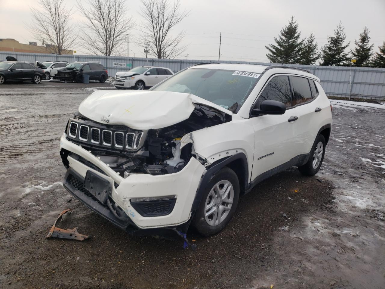 Photo 2 from auction – 2021 JEEP COMPASS SP with VIN 3C4NJCABXMT523216
