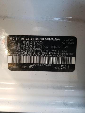 Photo 10 from auction – 2020 MITSUBISHI OUTLANDER with VIN JA4AZ3A35LZ046762