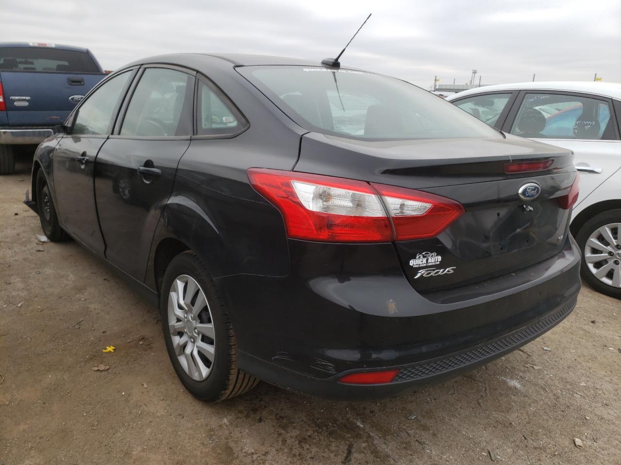 Photo 3 from auction – 2012 FORD FOCUS SE with VIN 1FAHP3F25CL121270