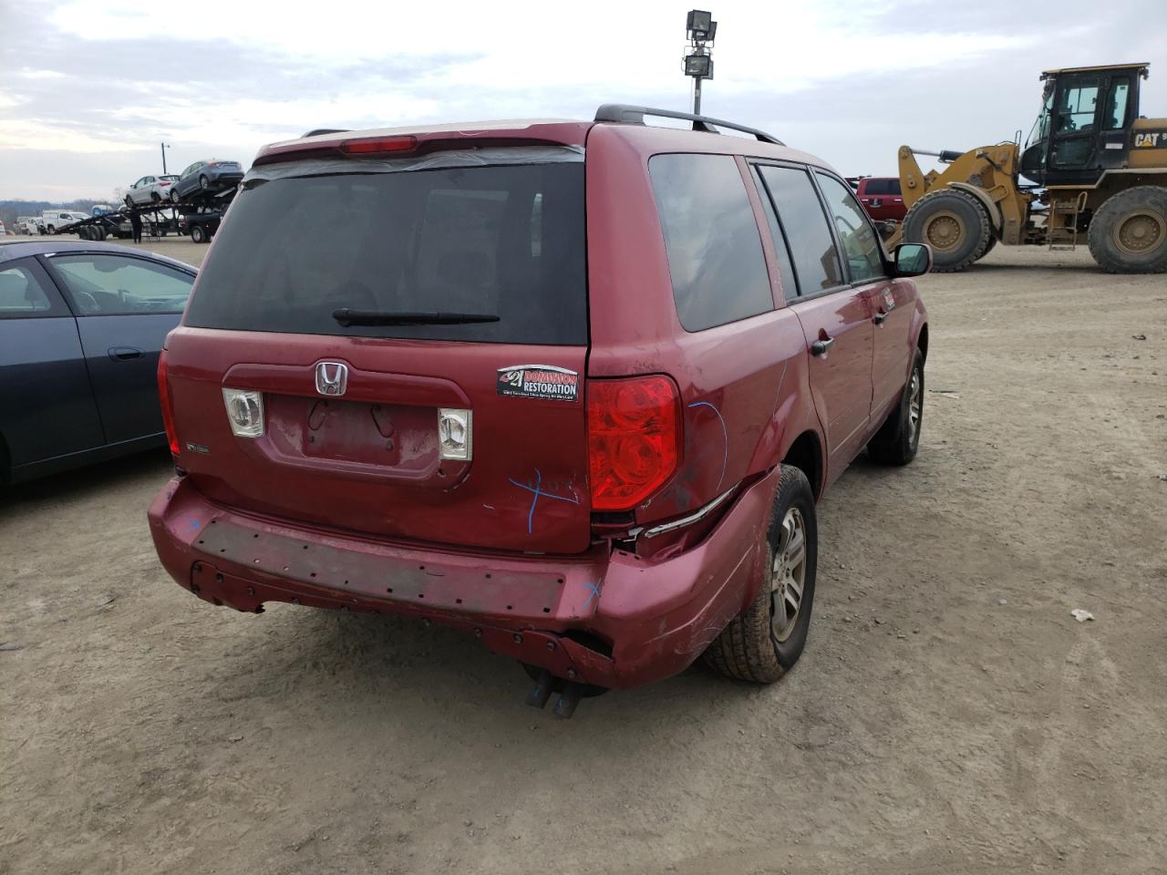 Photo 4 from auction – 2003 HONDA PILOT EX with VIN 2HKYF18413H502134
