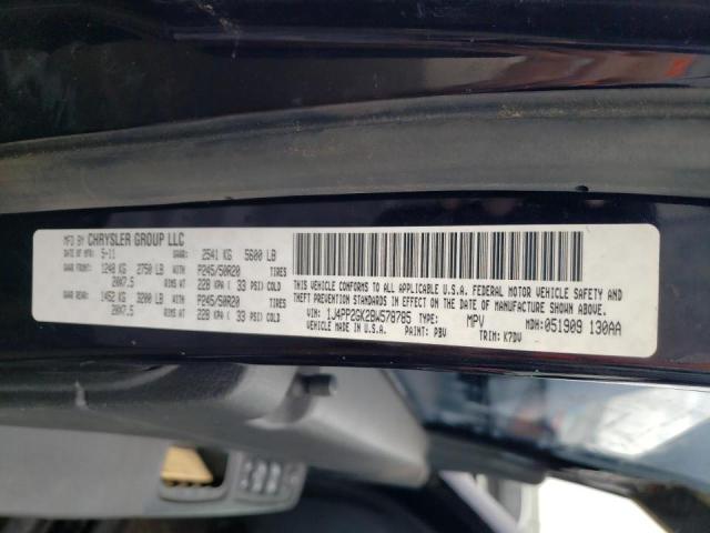 Photo 10 from auction – 2011 JEEP LIBERTY SP with VIN 1J4PP2GK2BW578785