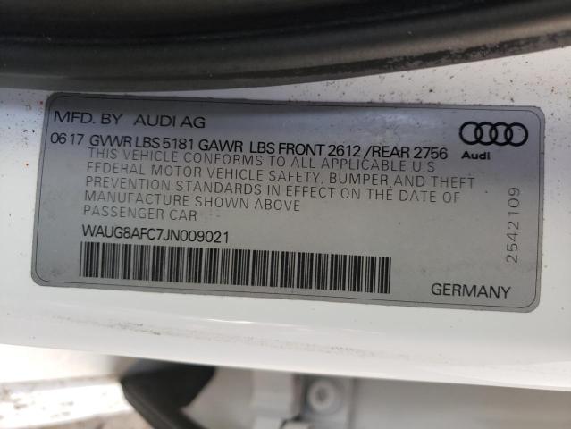 Photo 10 from auction – 2018 AUDI A6 PREMIUM with VIN WAUG8AFC7JN009021