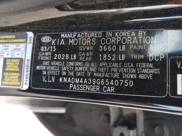 Photo 10 from auction – 2016 KIA RIO LX with VIN KNADM4A39G6540750