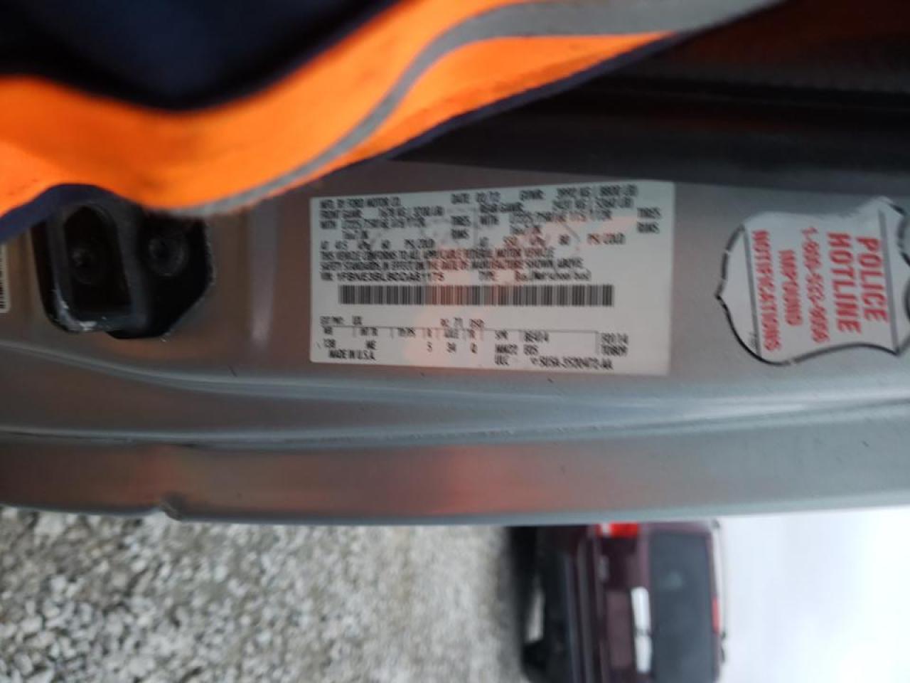 Photo 10 from auction – 2012 FORD ECONOLINE with VIN 1FBNE3BL6CDA61175