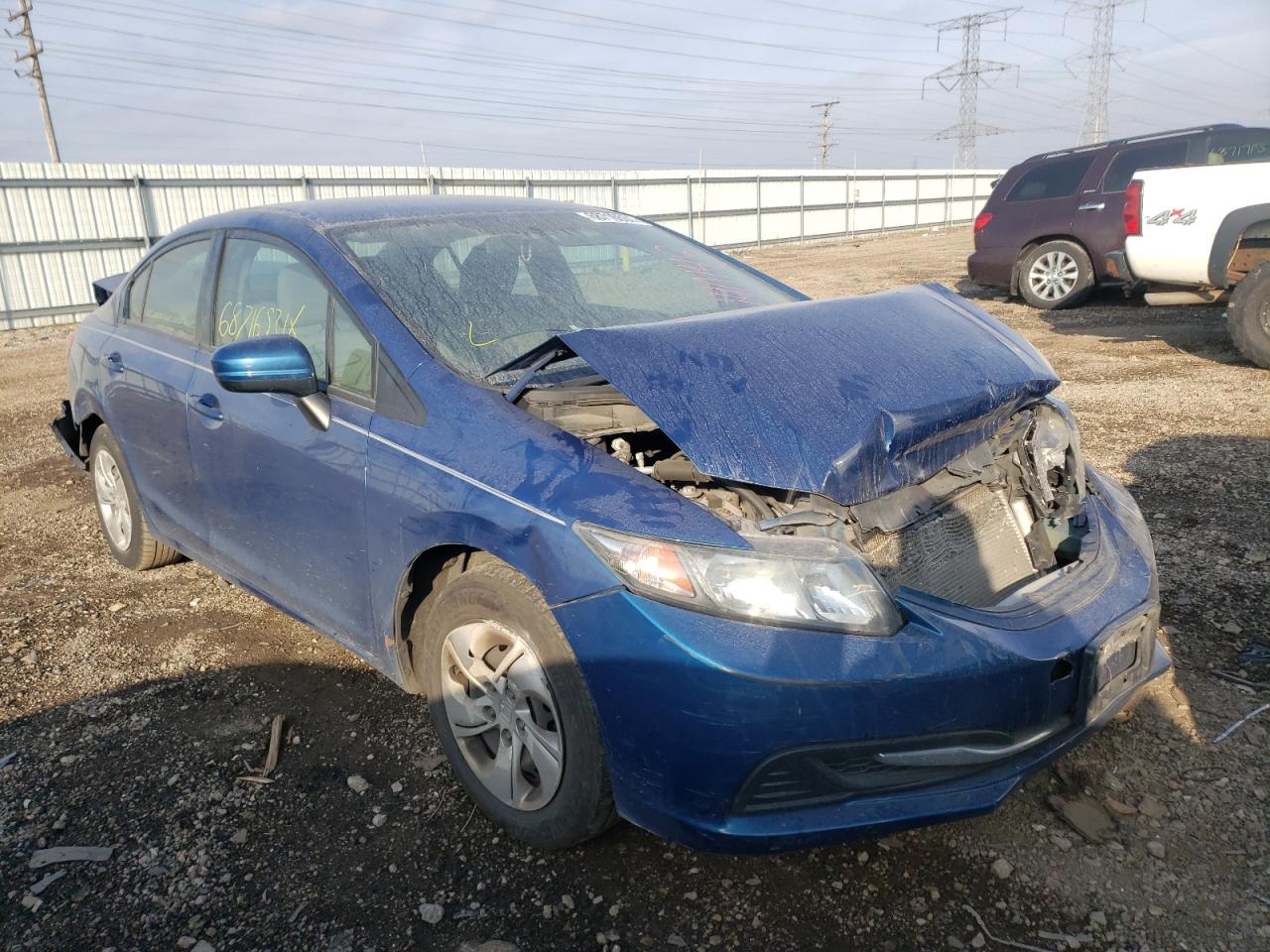 HONDA CIVIC LX 2014 with VIN 19XFB2F52EE026472 - Photo from auction