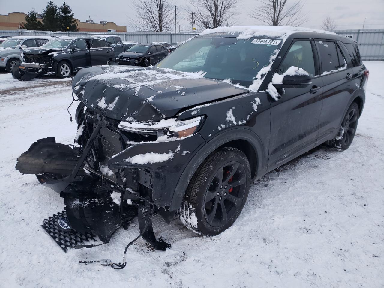 Photo 2 from auction – 2021 FORD EXPLORER S with VIN 1FM5K8GC0MGA73487