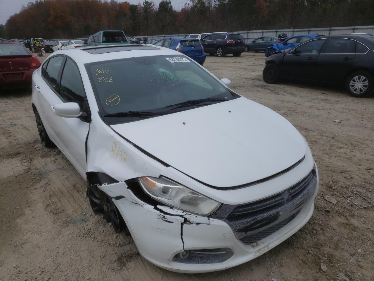 DODGE DART SXT 2013 with VIN 1C3CDFBA6DD322865 - Photo from auction