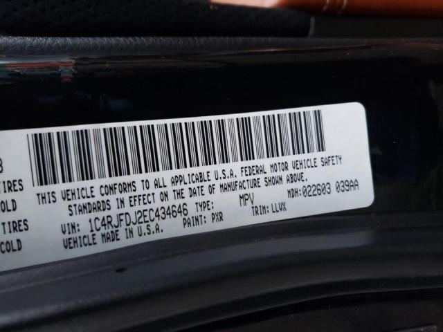 Photo 10 from auction – 2014 JEEP GRAND CHER with VIN 1C4RJFDJ2EC434646
