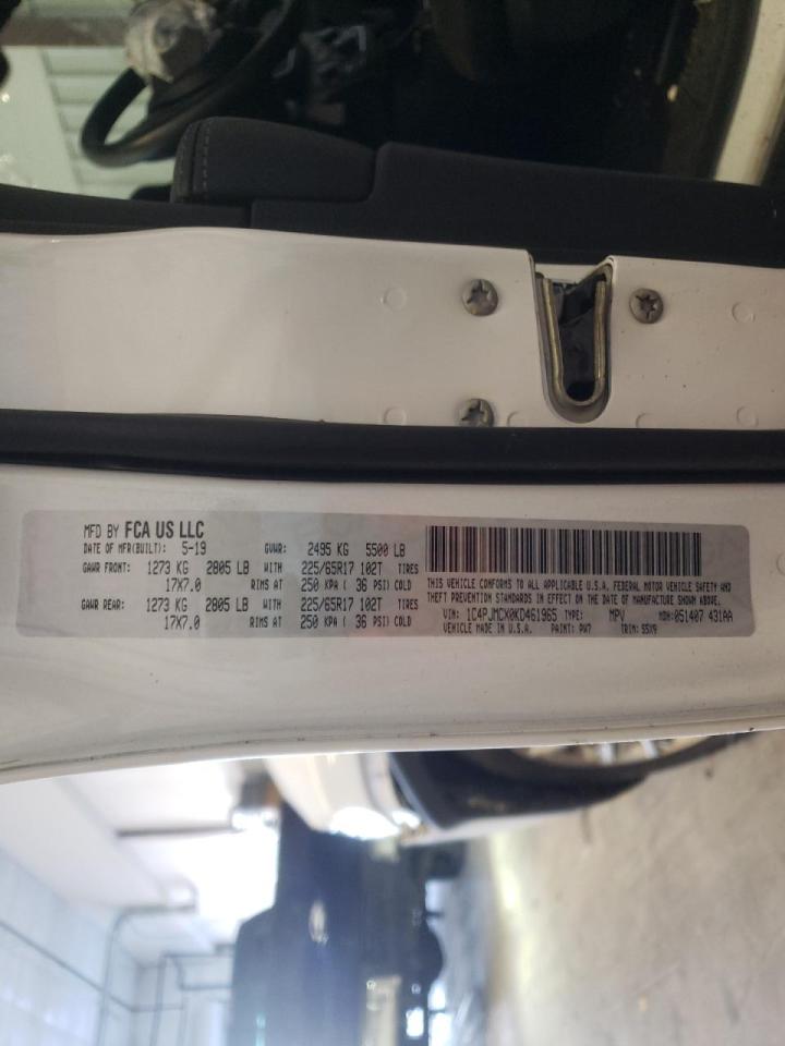 Photo 10 from auction – 2019 JEEP CHEROKEE L with VIN 1C4PJMCX0KD461965