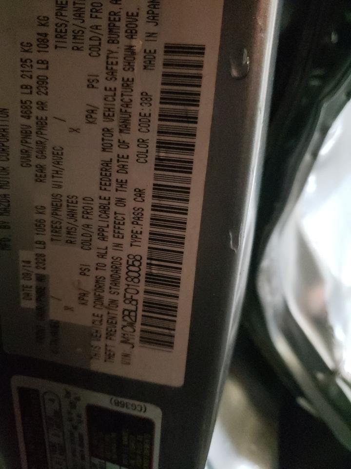 Photo 10 from auction – 2015 MAZDA 5 SPORT with VIN JM1CW2BL8F0180058