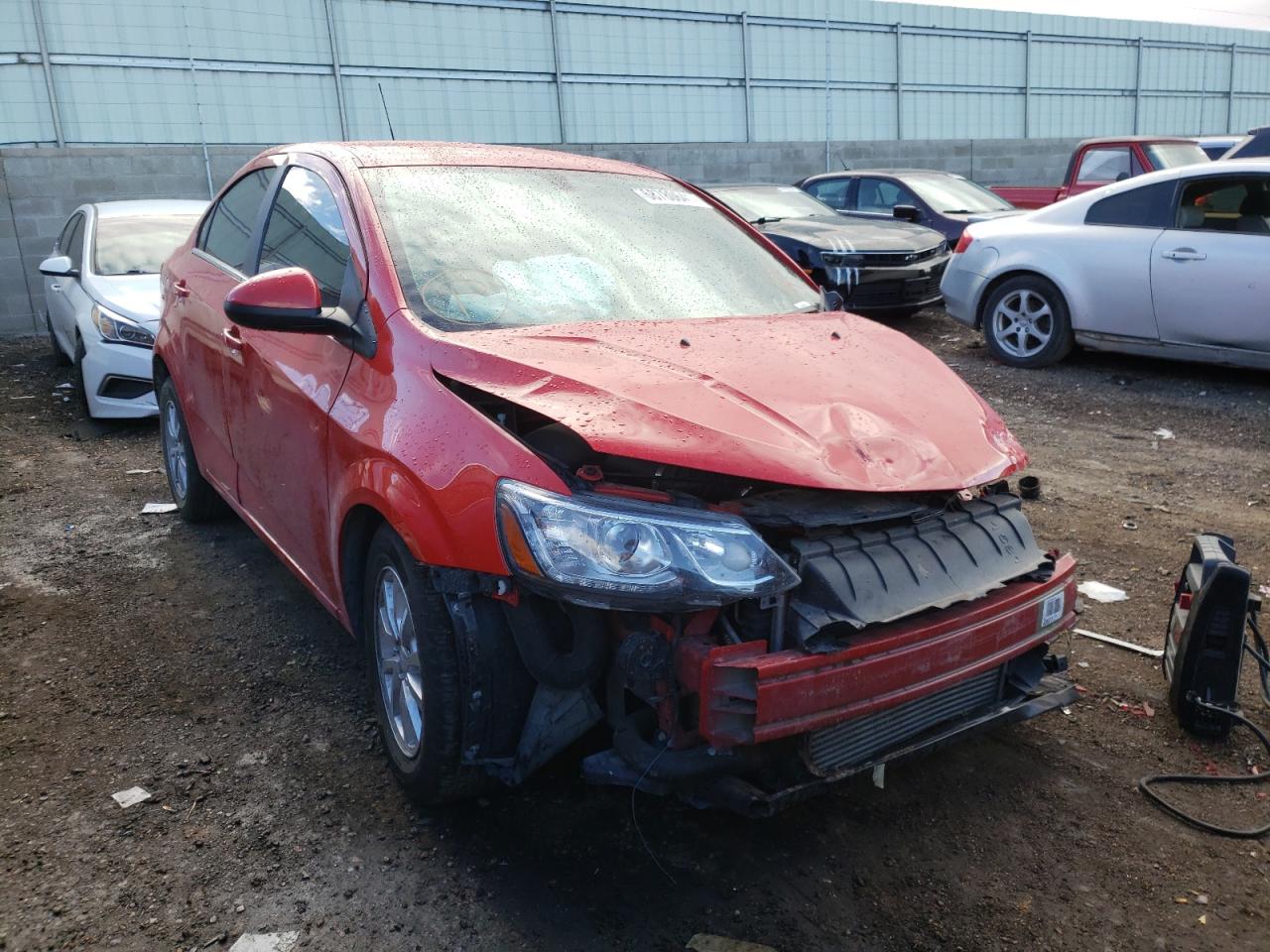 CHEVROLET SONIC LT 2019 with VIN 1G1JD5SB2K4149020 - Photo from auction