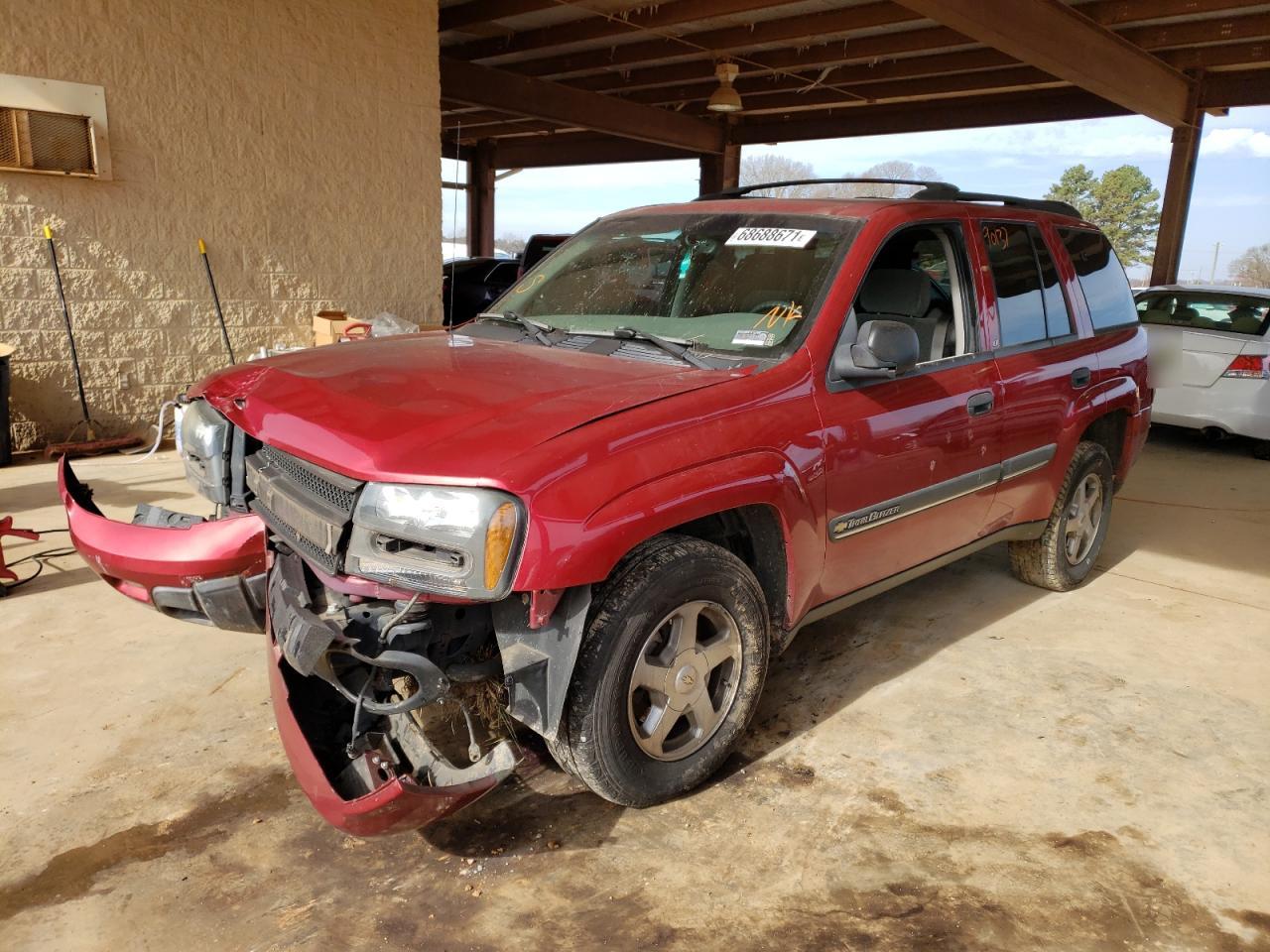 Photo 2 from auction – 2002 CHEVROLET TRAILBLAZE with VIN 1GNDS13S922198316