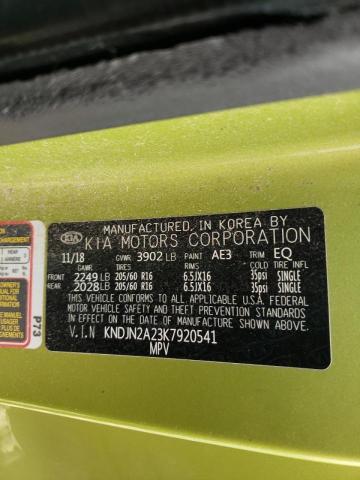 Photo 10 from auction – 2019 KIA SOUL with VIN KNDJN2A23K7920541