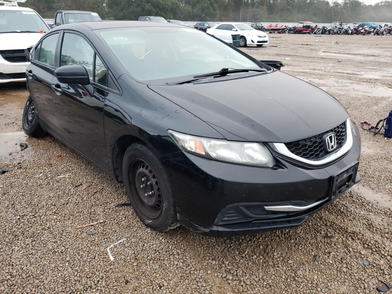 HONDA CIVIC LX 2014 with VIN 19XFB2E51EE016923 - Photo from auction