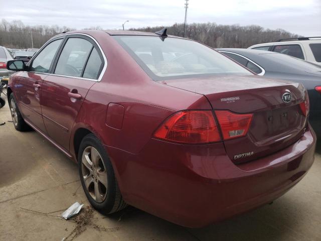 Photo 3 from auction – 2009 KIA OPTIMA LX with VIN KNAGE228895323420