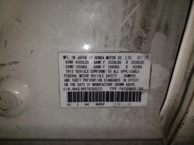Photo 10 from auction – 2008 ACURA TSX with VIN JH4CL96978C005221