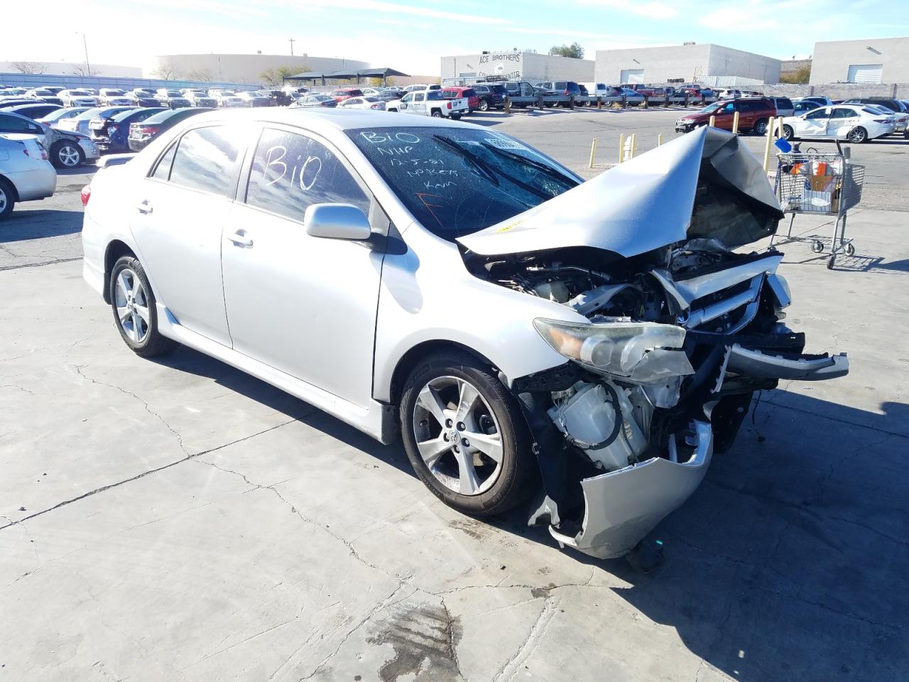 TOYOTA COROLLA BA 2012 with VIN 2T1BU4EE8CC779151 - Photo from auction