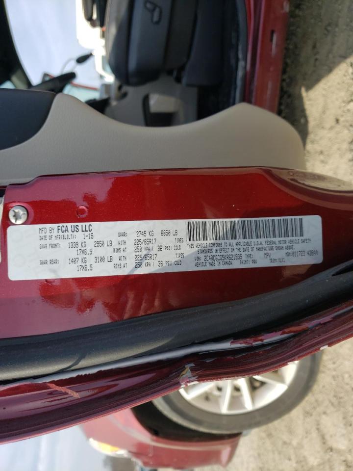 Photo 10 from auction – 2019 DODGE GRAND CARA with VIN 2C4RDGCG5KR621935