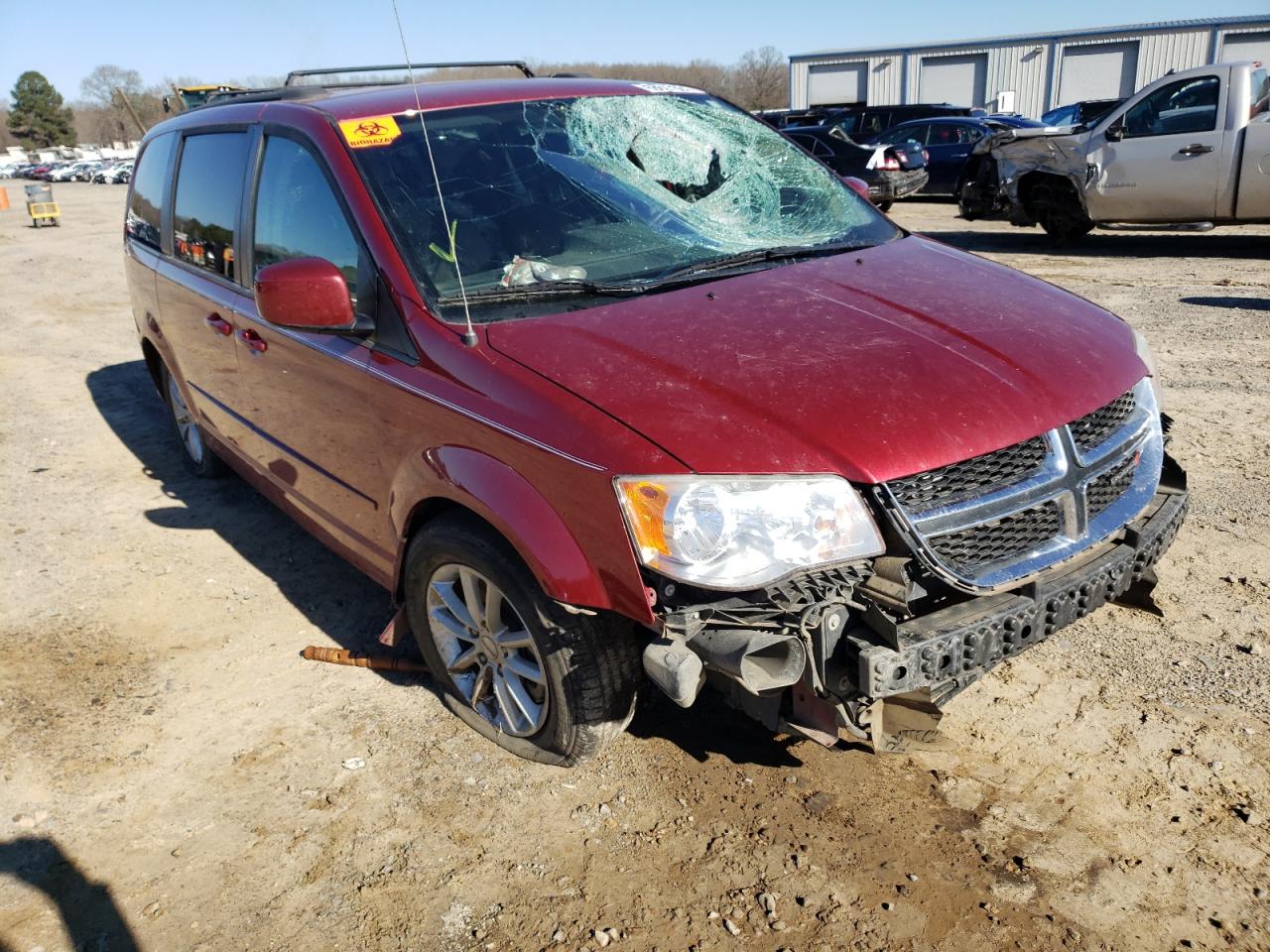 DODGE GRAND CARA 2014 with VIN 2C4RDGCG1ER320583 - Photo from auction
