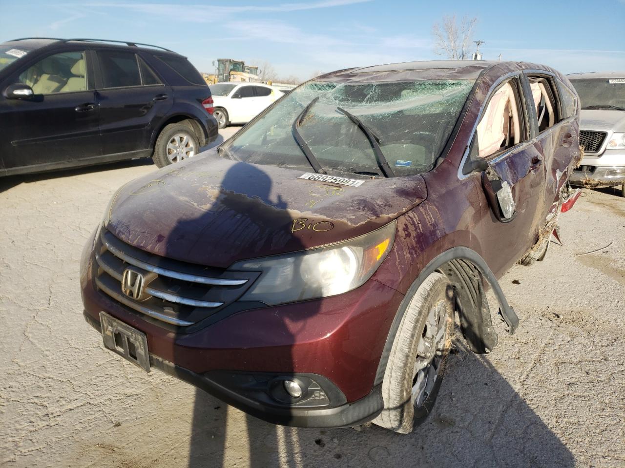 Photo 2 from auction – 2012 HONDA CR-V EX with VIN 5J6RM4H57CL004630