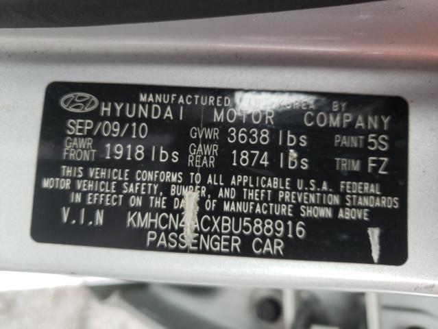 Photo 10 from auction – 2011 HYUNDAI ACCENT GLS with VIN KMHCN4ACXBU588916