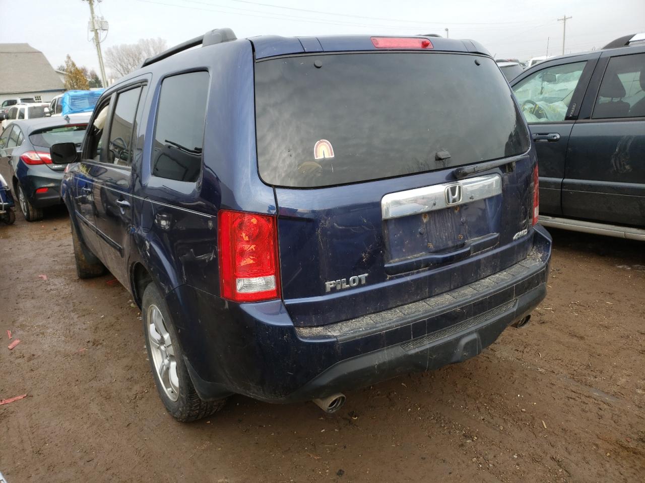 Photo 3 from auction – 2013 HONDA PILOT EXL with VIN 5FNYF4H52DB008178