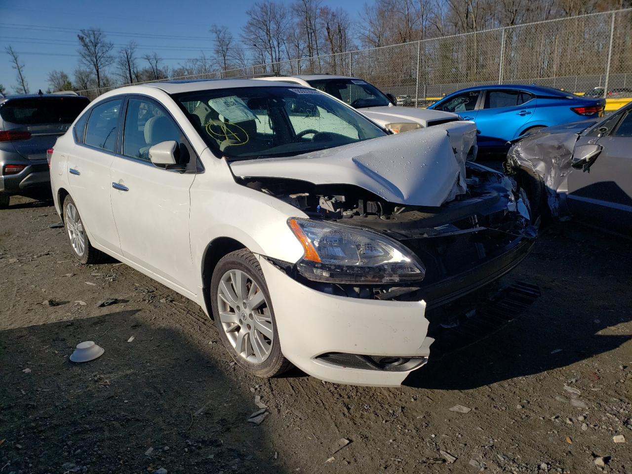 NISSAN SENTRA S 2014 with VIN 3N1AB7AP7EY280857 - Photo from auction