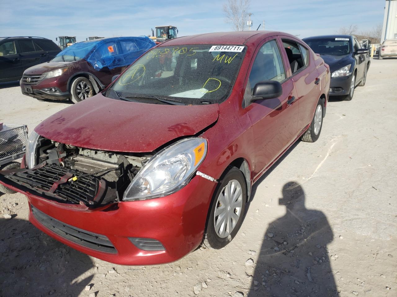 Photo 2 from auction – 2014 NISSAN VERSA with VIN 3N1CN7AP4EL860905