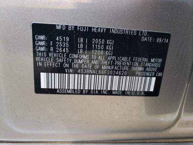 Photo 10 from auction – 2015 SUBARU LEGACY 2.5 with VIN 4S3BNAL66F3024620