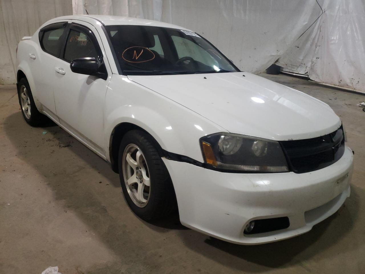 DODGE AVENGER 2013 with VIN 1C3CDZCB4DN630278 - Photo from auction