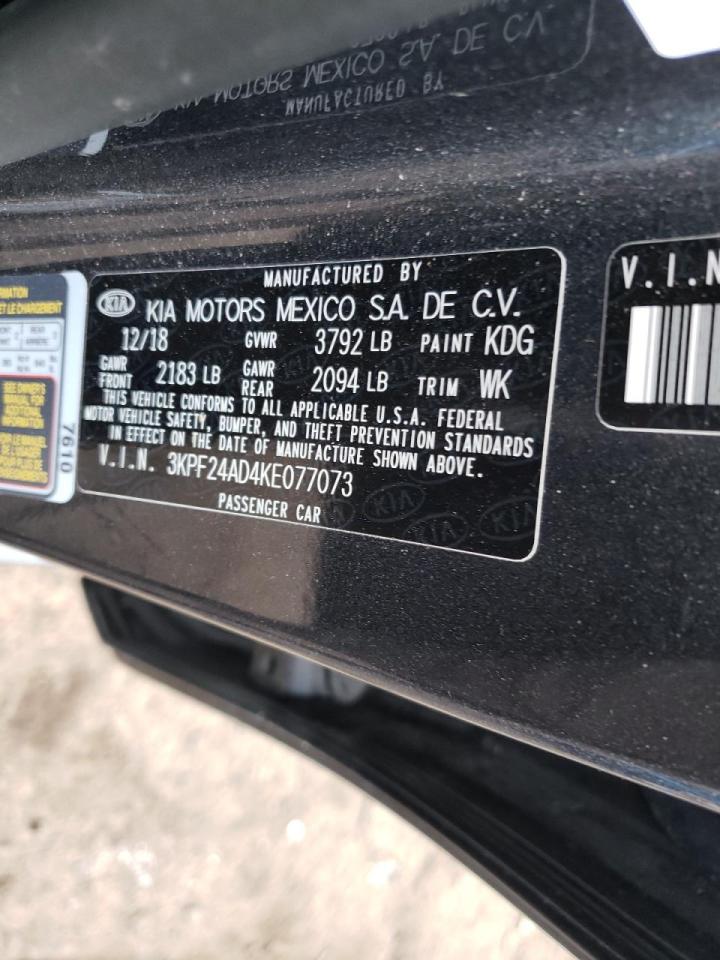 Photo 10 from auction – 2019 KIA FORTE FE with VIN 3KPF24AD4KE077073