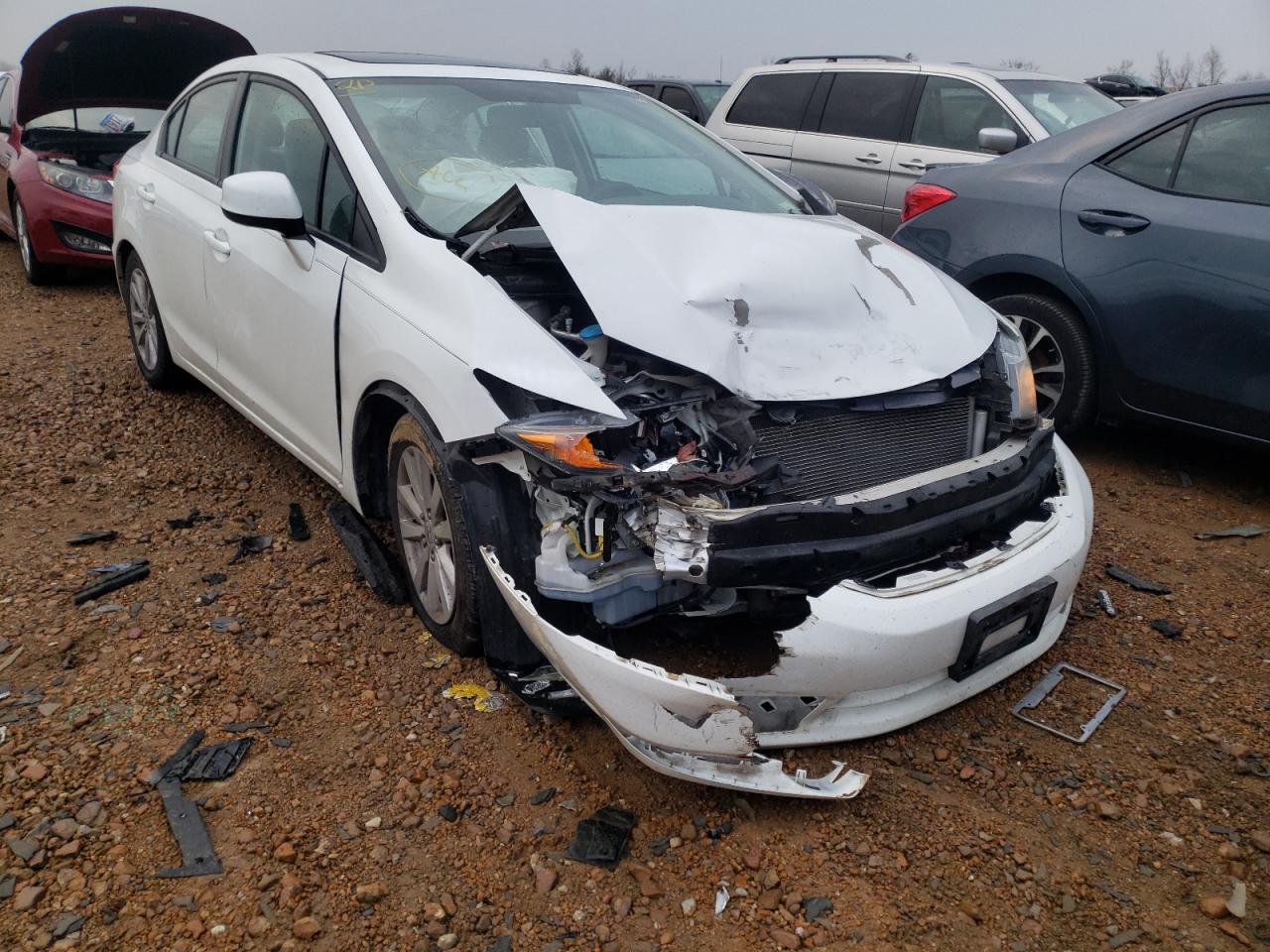 HONDA CIVIC EXL 2012 with VIN 2HGFB2F9XCH506782 - Photo from auction