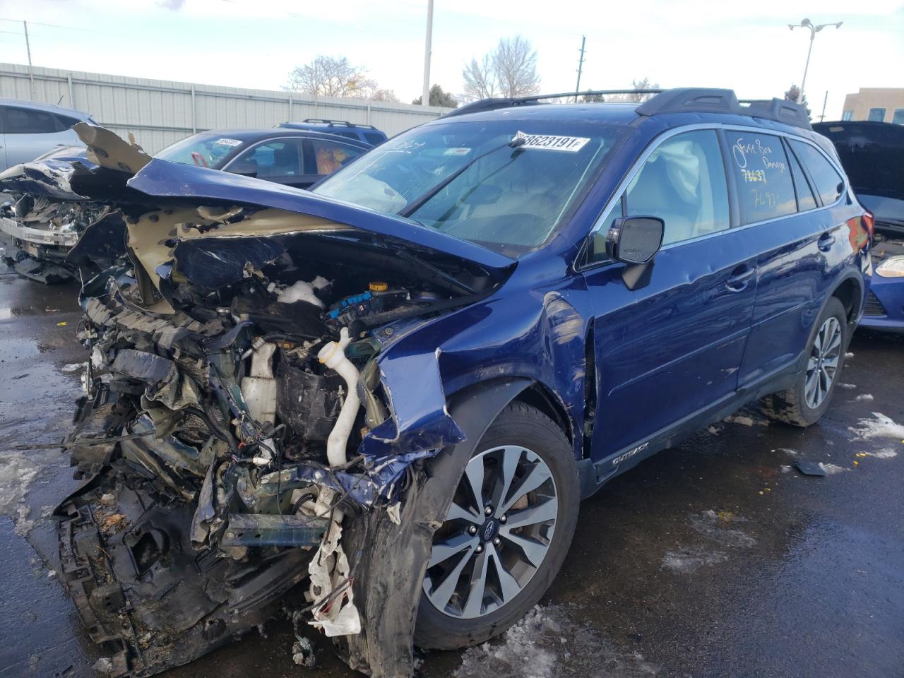 Photo 2 from auction – 2015 SUBARU OUTBACK 3. with VIN 4S4BSENC5F3360354