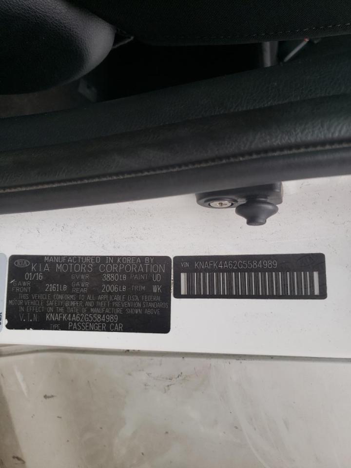 Photo 10 from auction – 2016 KIA FORTE LX with VIN KNAFK4A62G5584989