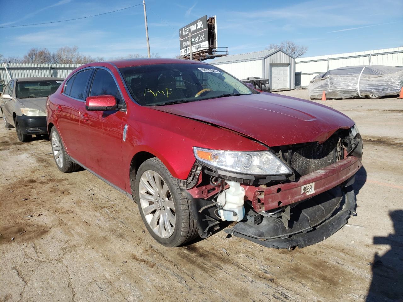 LINCOLN MKS 2010 with VIN 1LNHL9FT2AG608767 - Photo from auction
