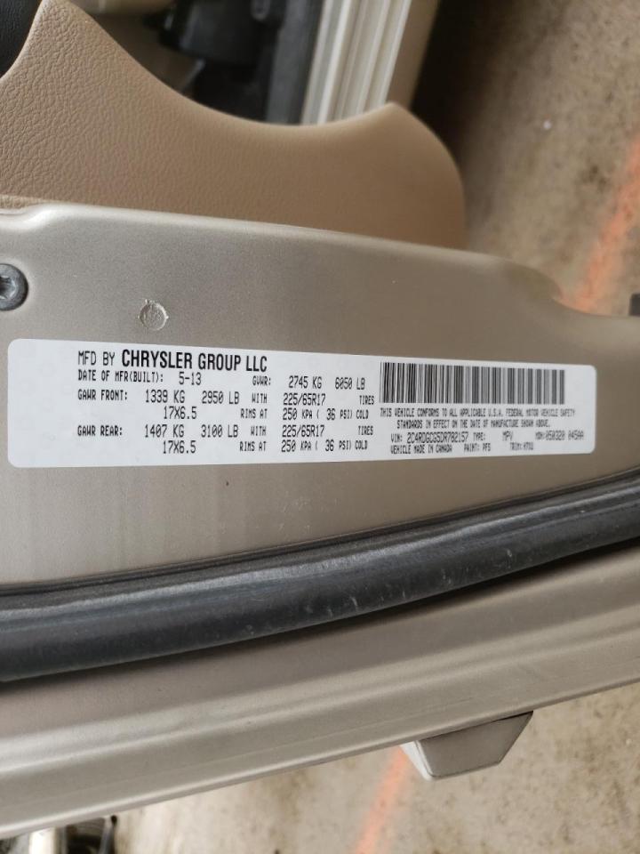 Photo 10 from auction – 2013 DODGE GRAND CARA with VIN 2C4RDGCG5DR782157