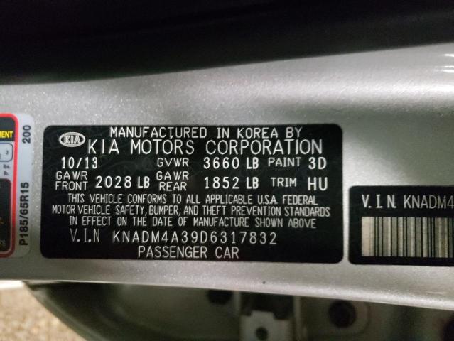 Zdjęcie 10 z aukcji – 2013 KIA RIO LX z VIN KNADM4A39D6317832