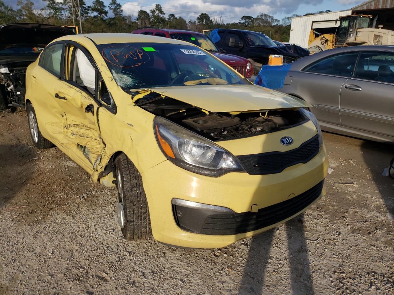 KIA RIO LX 2016 with VIN KNADM4A3XG6686672 - Photo from auction