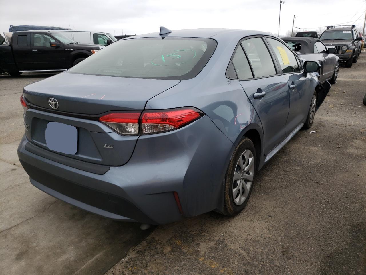Photo 4 from auction – 2021 TOYOTA COROLLA LE with VIN JTDEPMAE3MJ162871