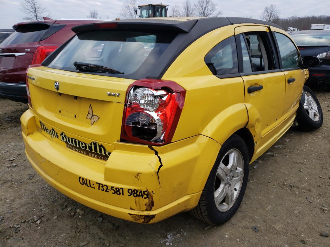 Photo 4 from auction – 2007 DODGE CALIBER SX with VIN 1B3HB48B37D536598