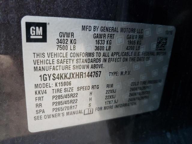 Photo 10 from auction – 2017 CADILLAC ESCALADE E with VIN 1GYS4KKJXHR144767