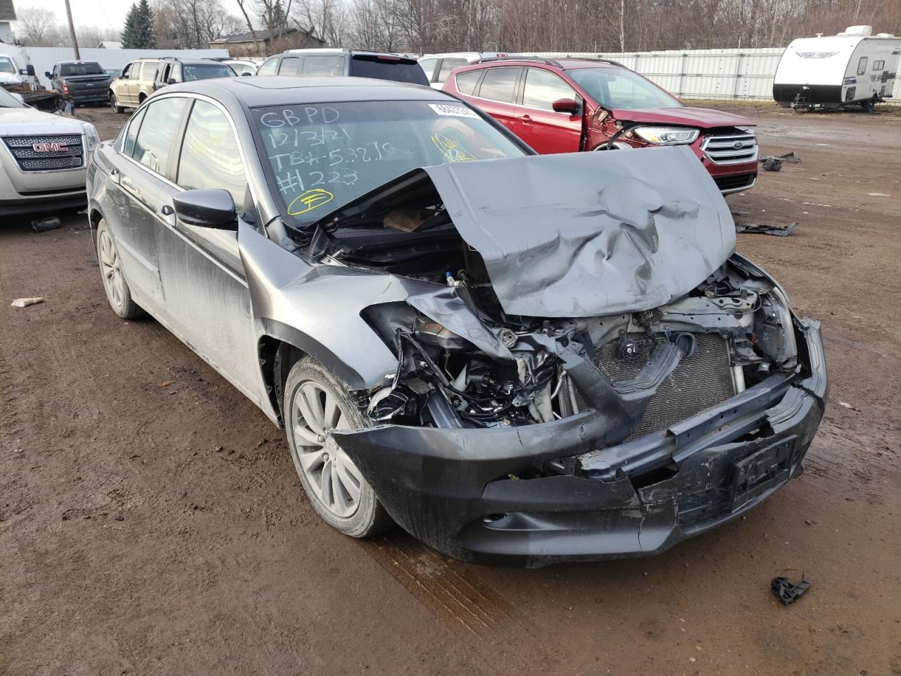 HONDA ACCORD EX 2012 with VIN 1HGCP2F76CA011223 - Photo from auction