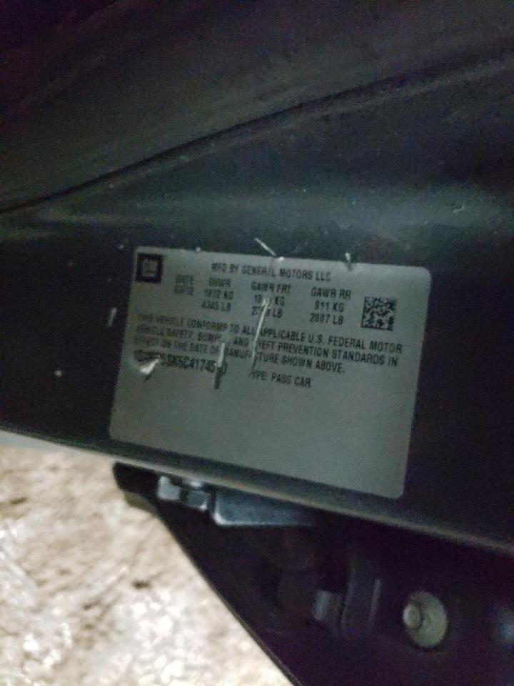 Photo 10 from auction – 2012 BUICK VERANO with VIN 1G4PP5SK6C4174590